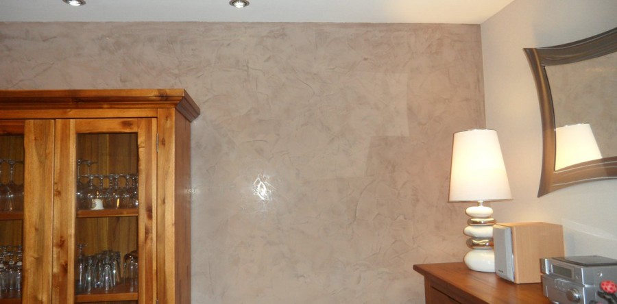 Spachteltechnik braun